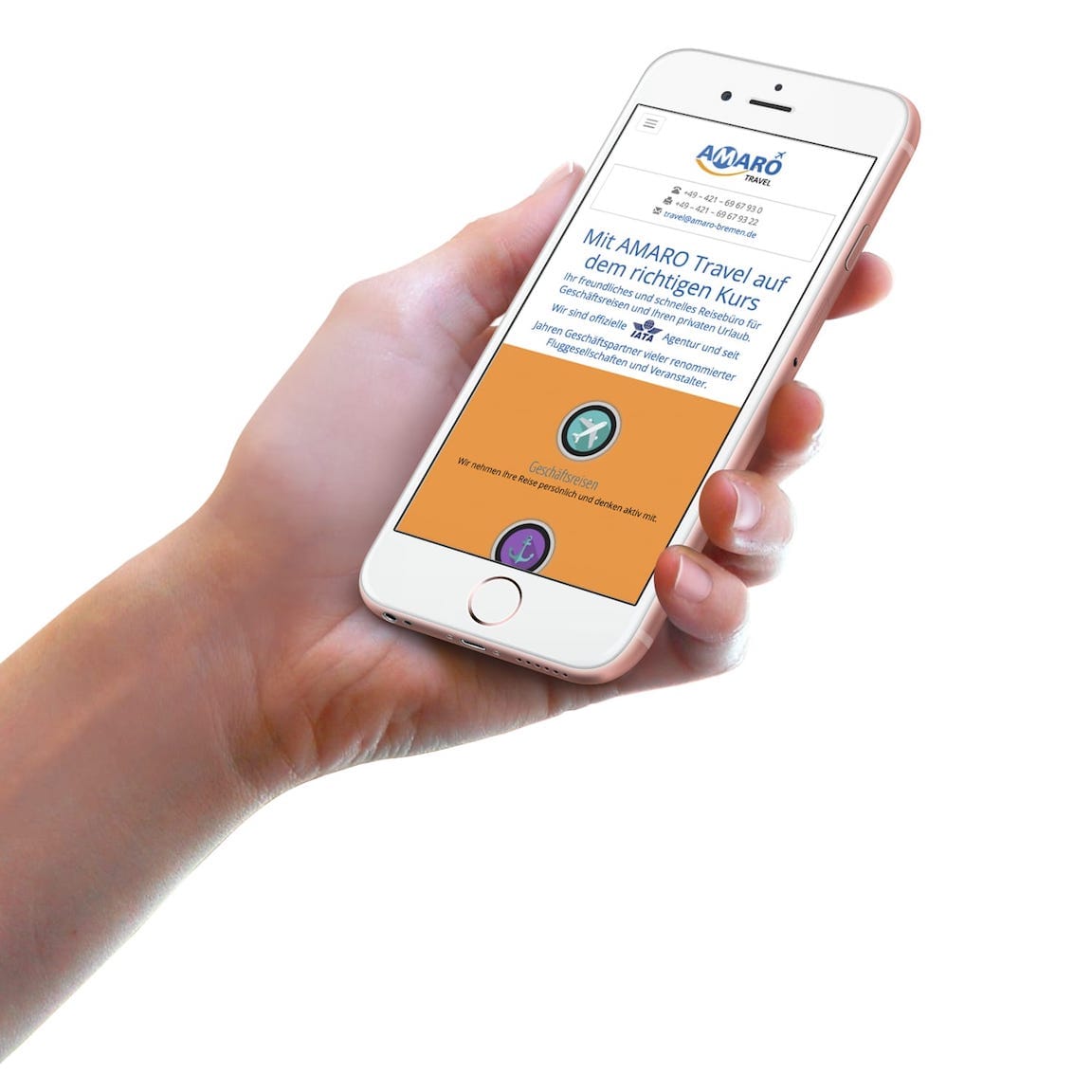 Amaro Travel Webdesign