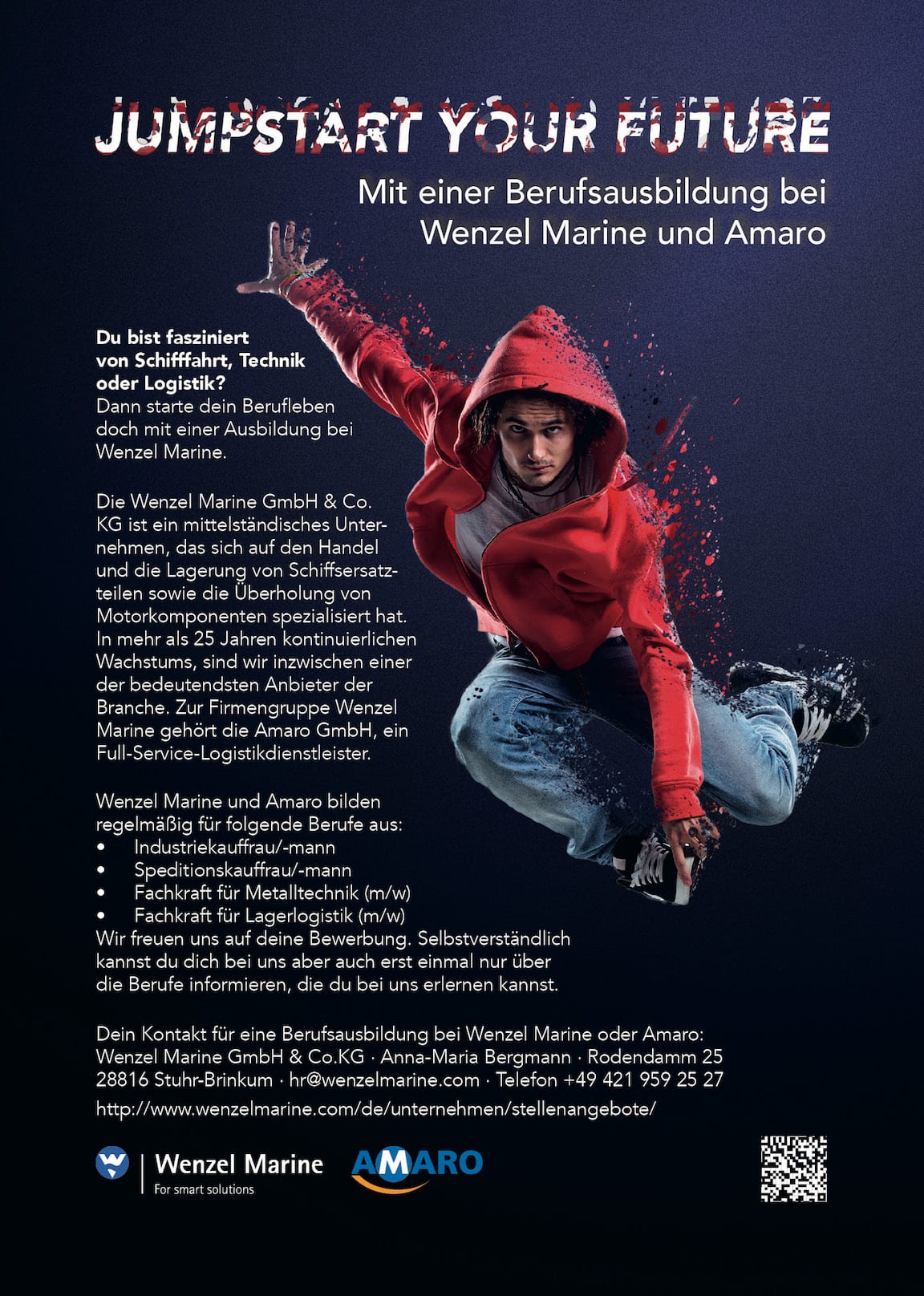 Wenzel Marine Jumpstart Plakat